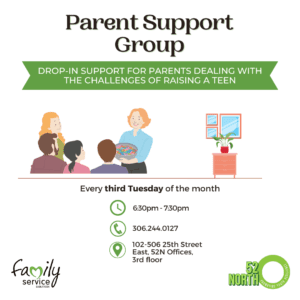 Affiche du groupe de soutien aux parents d'adolescents